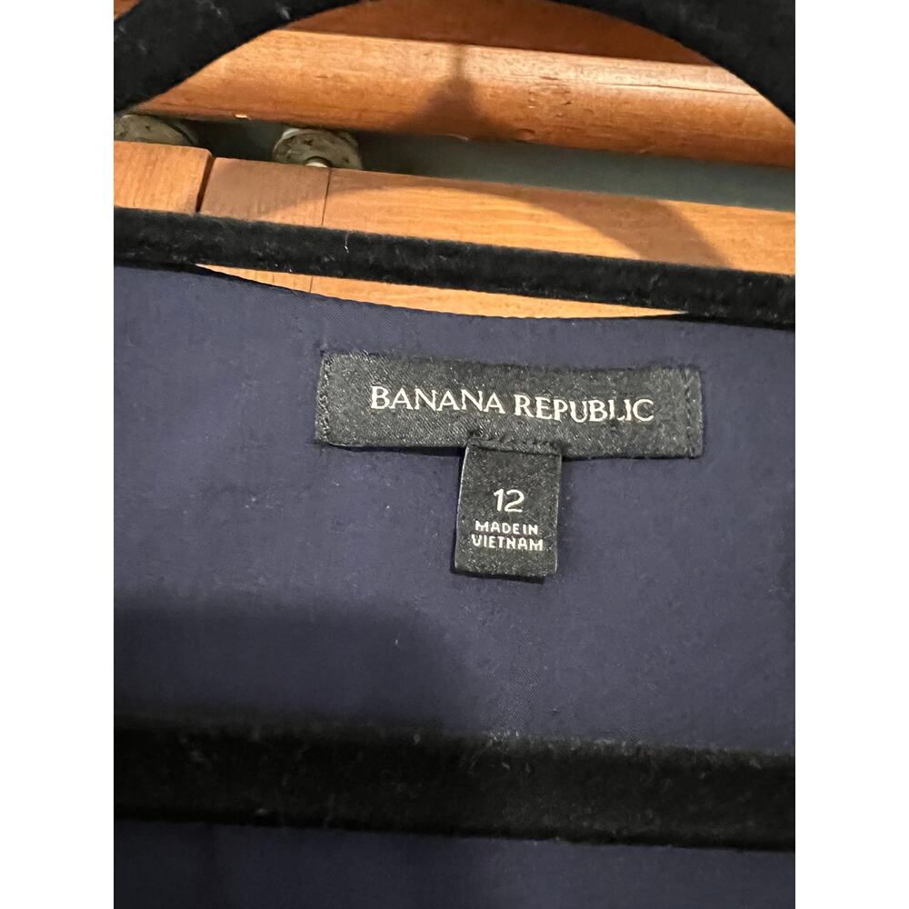 Banana Republic Women's Floral Chiffon Ruffle Wrap Dress Blue Multicolor Size 12 - Picture 6 of 12